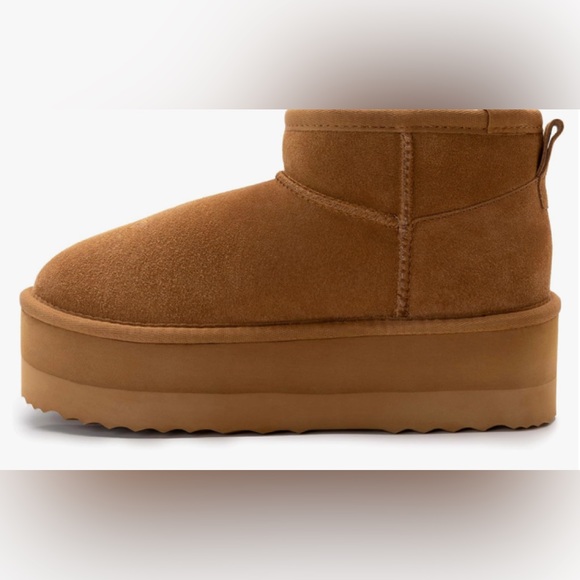 Xiakolaka Women's Classic Platform Mini Boots Winter Suede Anti-Slip Ankle.  NWT - Picture 2 of 13